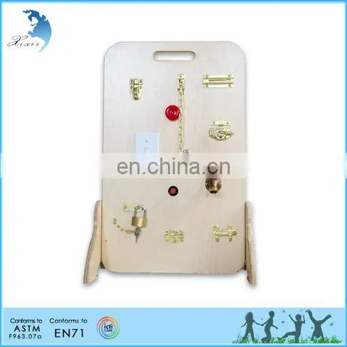 Montessori Material Wooden Science Education Kits With Locks