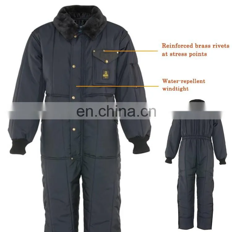 OEM Men's winter safety work coveralls for freezer wear