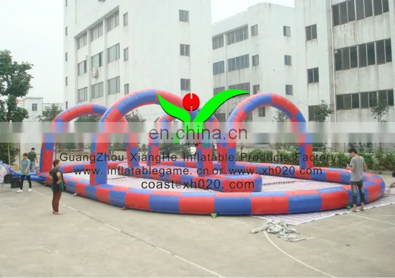 2013 Hot sale commercial grade PVC Tarpaulin ceative OB045 inflatable race track for zorb ball