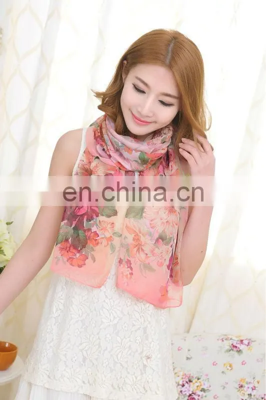 Popular Summer Scarf Fashion Style Chiffon Sillk Scarf