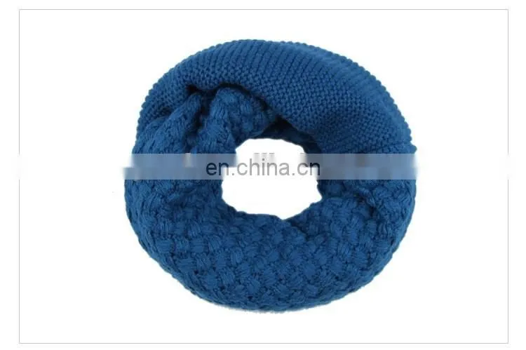 wholesale Loose Knit acrylic Infinity Loop Circle Scarves