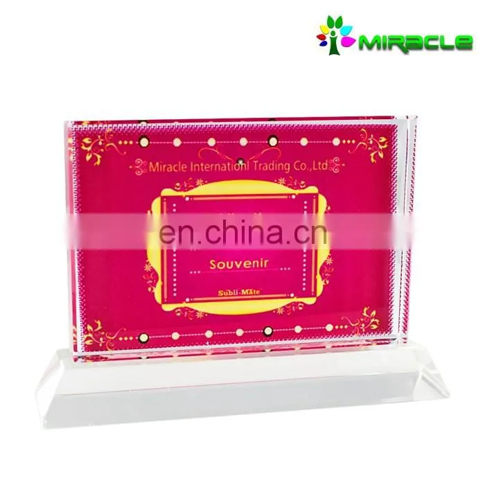 Personalized 3d glass photo frame for sublimation printing hot sale