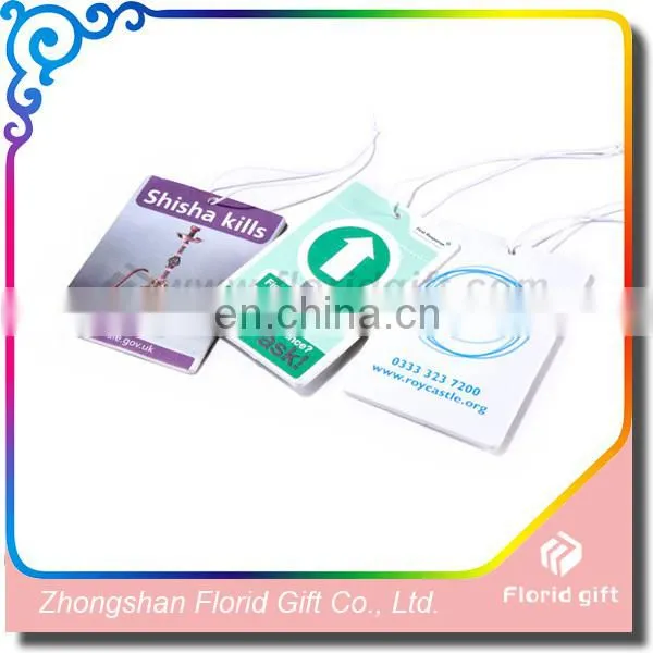 Household branding business paper type air freshener for car