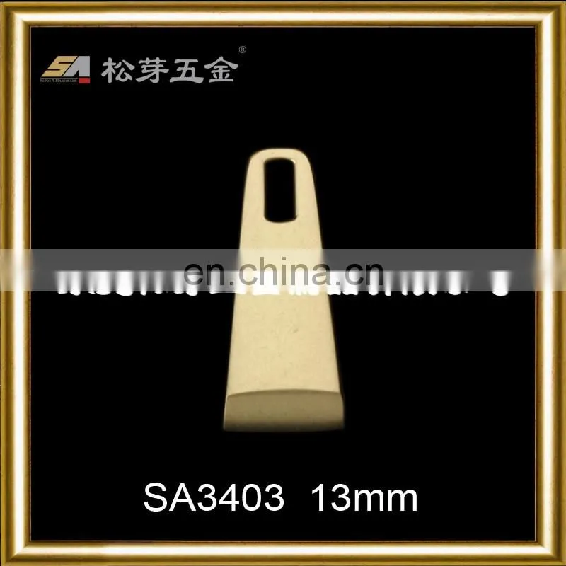 Custom Zinc Alloy Metal Puller For Garment, Gold Plated Clothing Metal Puller Hardware