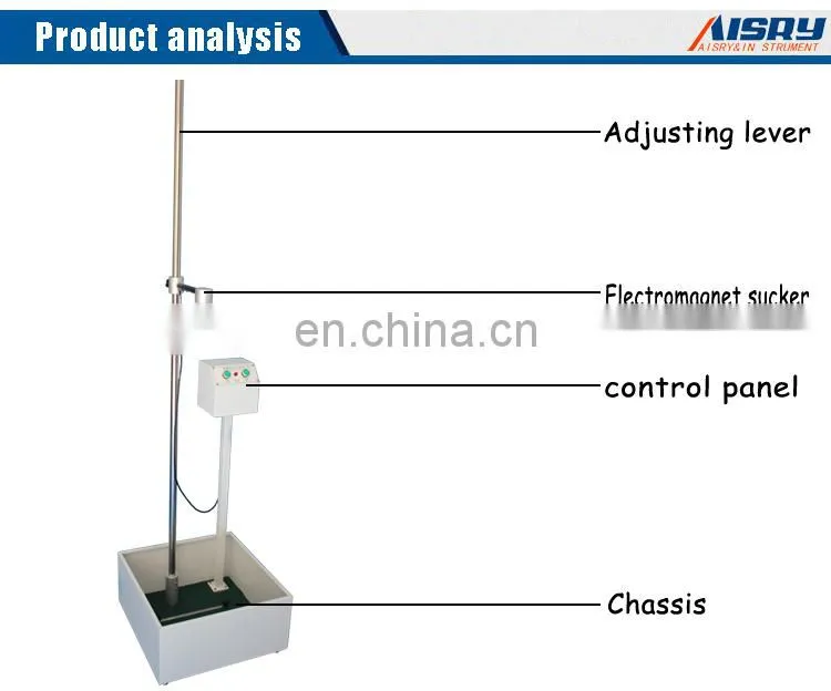Stability Falling Ball Fatigue Impact Tester for Plastic Ceramic Glass Fiber