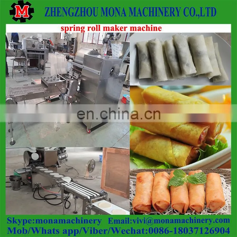 automatic dumpling skin machine / spring roll wrapper making machine with high quality