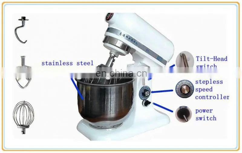 7 liter jiahua milk mixer/stand mixer with rotating bowl