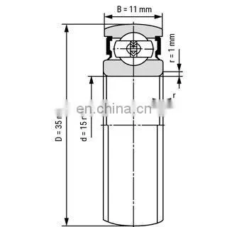 Radial Insert Ball Bearing CS202 2RS Spherical Surface Ball Bearing CS202 LLU