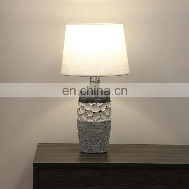 Oriental elegant design hotel living room porcelain bedside desk lamp for sale