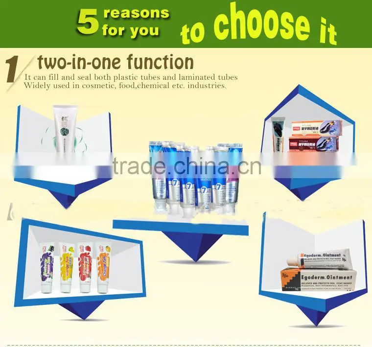 semi-auto ultrasonic soft tube filling sealing machine