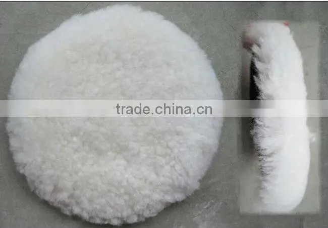 Sheep wool stainless car care product buffing pad