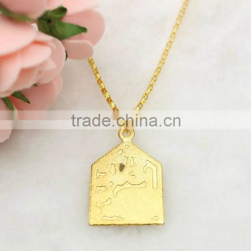 Religious Plated Metal cross pendant