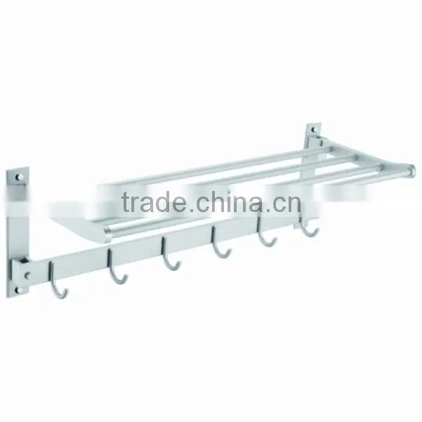 Decorative Bathroom Accessories Space Aluminum Bath Rack Wall-mounted Bathroom Towel Rack