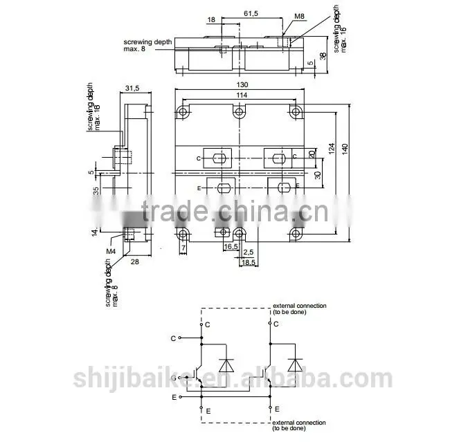 FZ1200R16KF4 IGBT Modules 1600V 1200A SINGLE