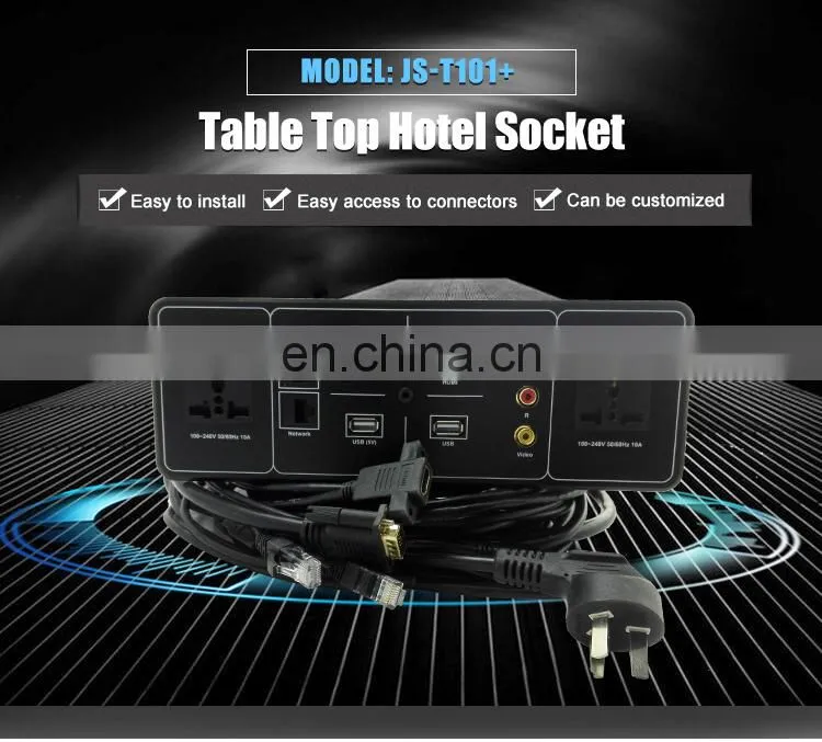 Hotel/Office/Conference Room Multimedia Power Network Panel table Socket