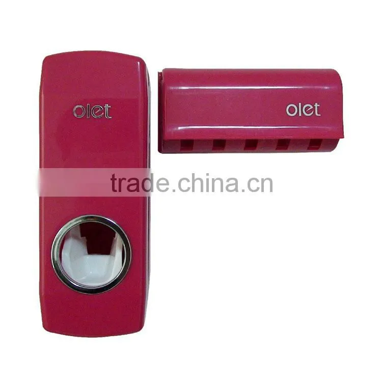 Promotional Automatic Toothpaste Dispenser & Toothbrush Holders wall mounted For Sale