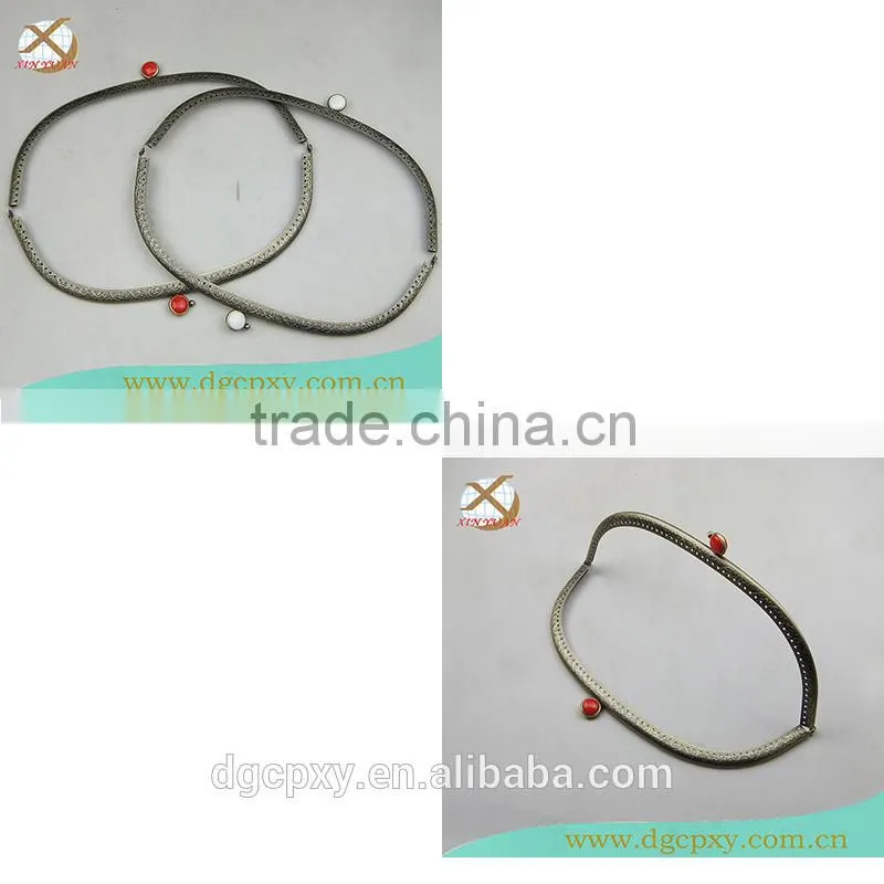 metal frame for big bags with coins gems