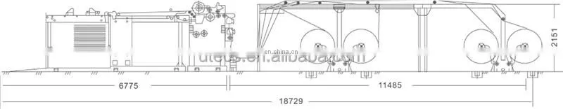 UCM1900A High Speed 4 Roll Automatic Paper cutting slitting Machine with conveyor belt stacker