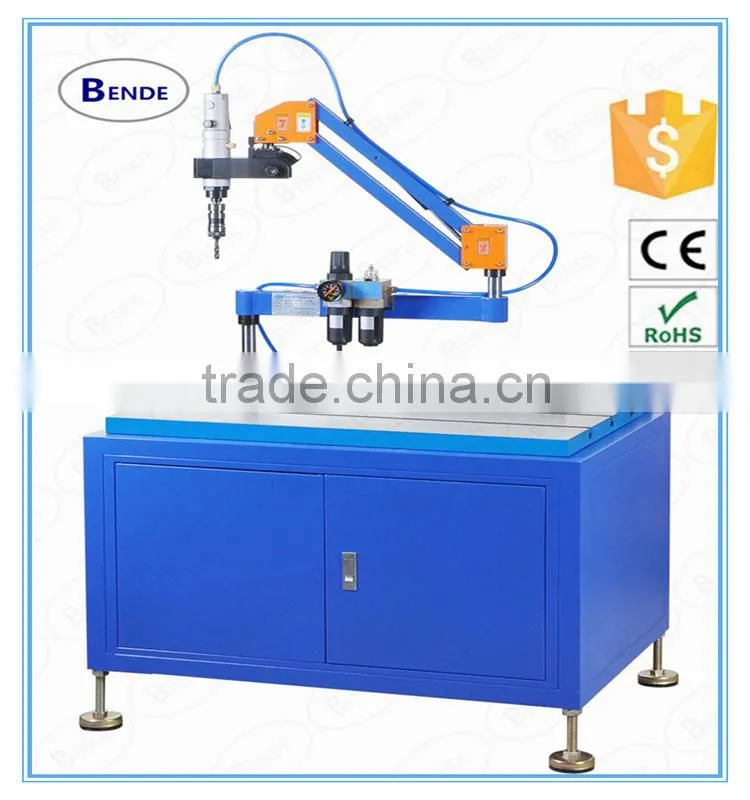 Pneumatic drilling and tapping machine automatic