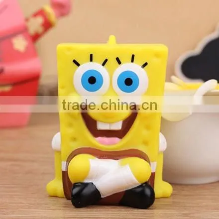 Cartoon spongebob 2600mah portable power bank rohs battery charger