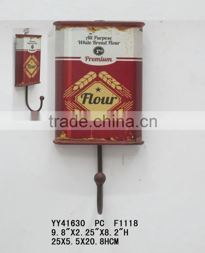 Wholesale cheap antique look metal single hook for wall