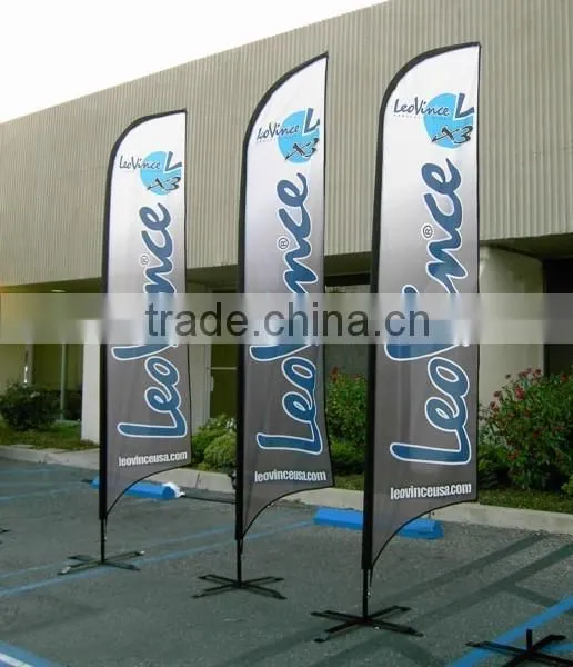 Beach flag bases Teardrop banner flag guangzhou