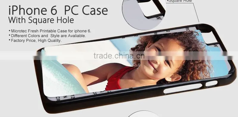 2015 Hot Sale 2D sublimation phone cases Matte&Glossy cover cases for iphone 6