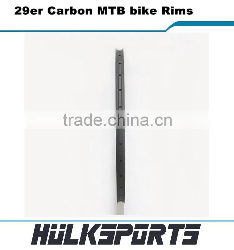 Cheap 29er mtb carbon rims wheels tubeless 30mm width mountain bike carbon rims 3K/UD hookless 29 carbon rim