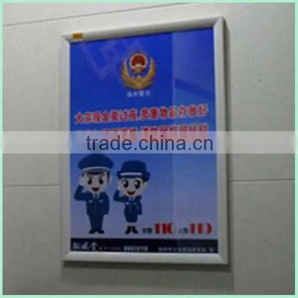 Aluminum Advertising Light Box Slimline LED Poster Frame