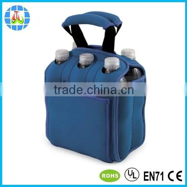 6 pack neoprene can cooler for travel picnic