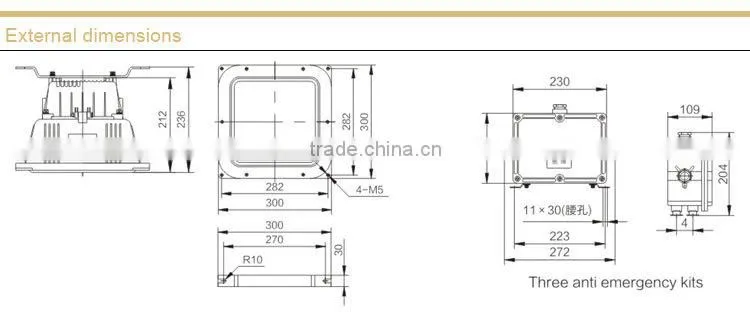 NFE9100 Anti-glare Emergency Ceiling Light