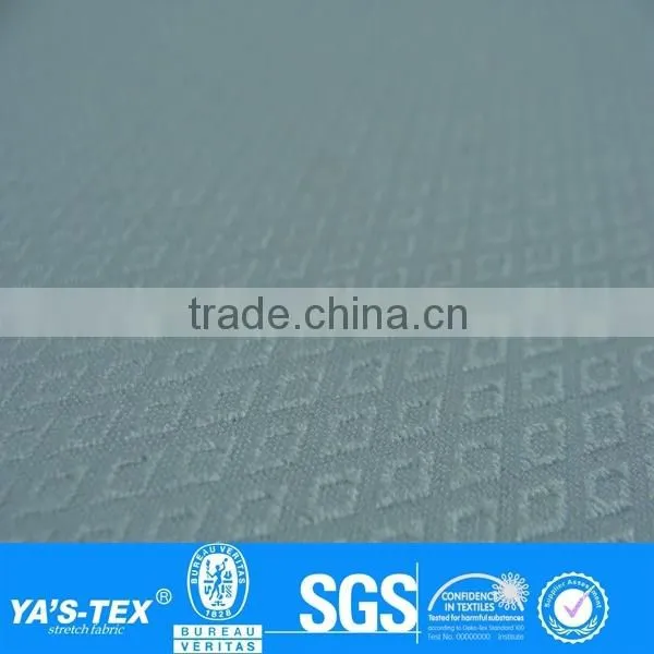 White Diamond Lattice Polyester Spandex Fabric Wholesale For Moutaineering