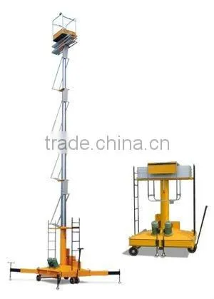single ladder anti-rotating hydraulic telescopic cylinder lifts