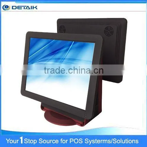 DTK-POS1533 7 Years Gold Supplier 15 Inch All In One POS System Dual Screen