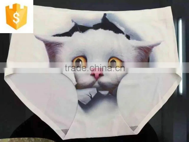 New sexy fashion ladies underpants 3D print design