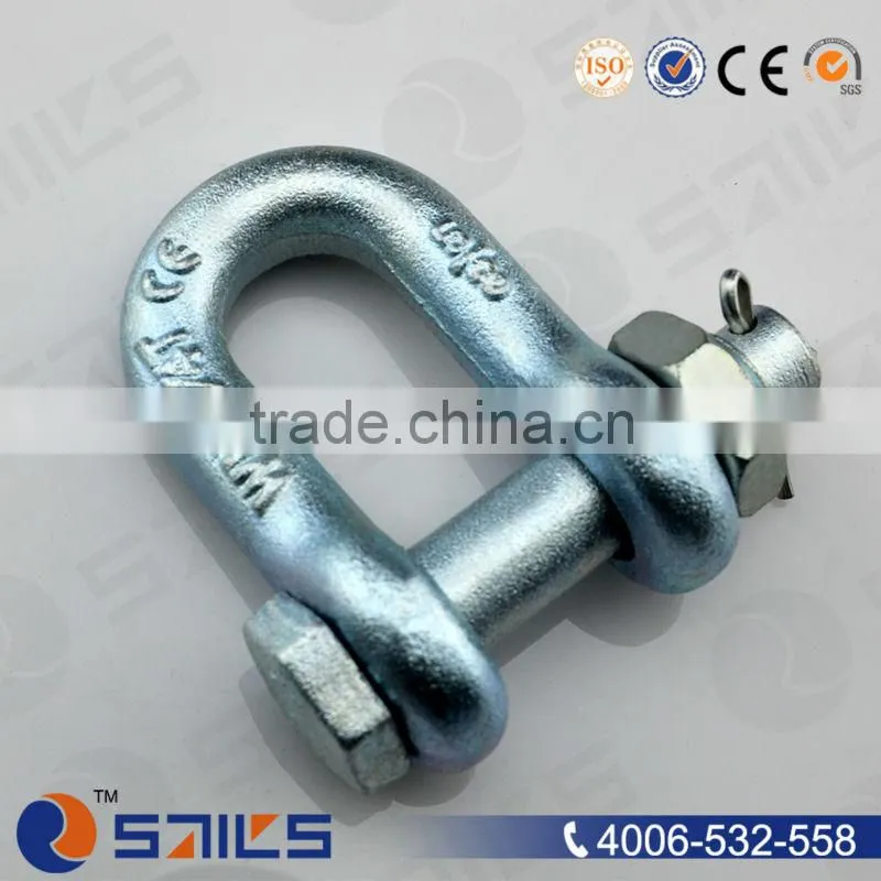 trawling adjustable steel lifting chain key pin shackle