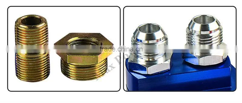 Auto Aluminum Different Adapter oil cooler kit Suit for Racing Cars