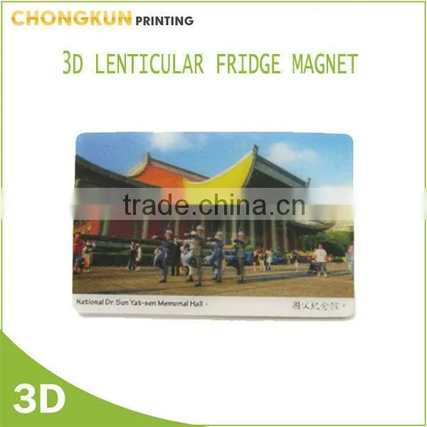 souvenir Lenticular 3d fridge magnet, polyresin fridge magnet