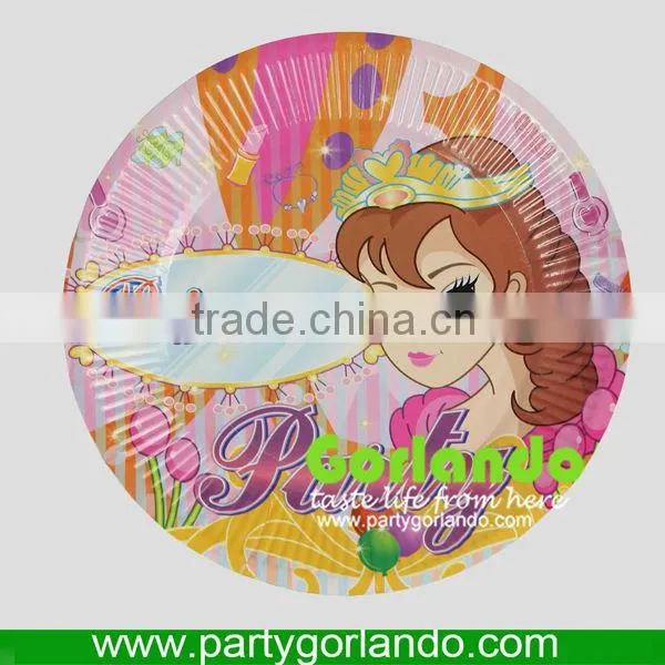 Environmental protection food grade paper plates for party
