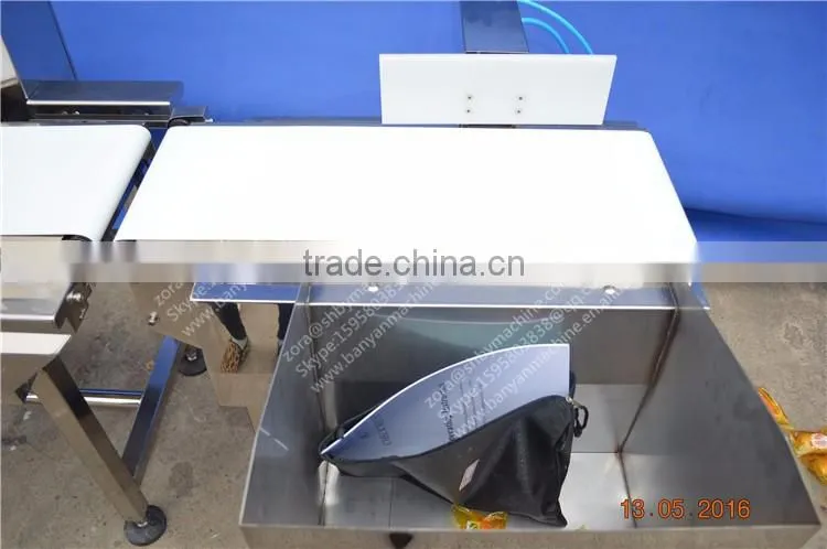 BY-XBC Full automatic metal Weight detector for food, weighting machine