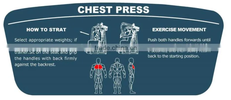 2016 TZ-6005 fitness equipment/good quality gym machine/seated chest press