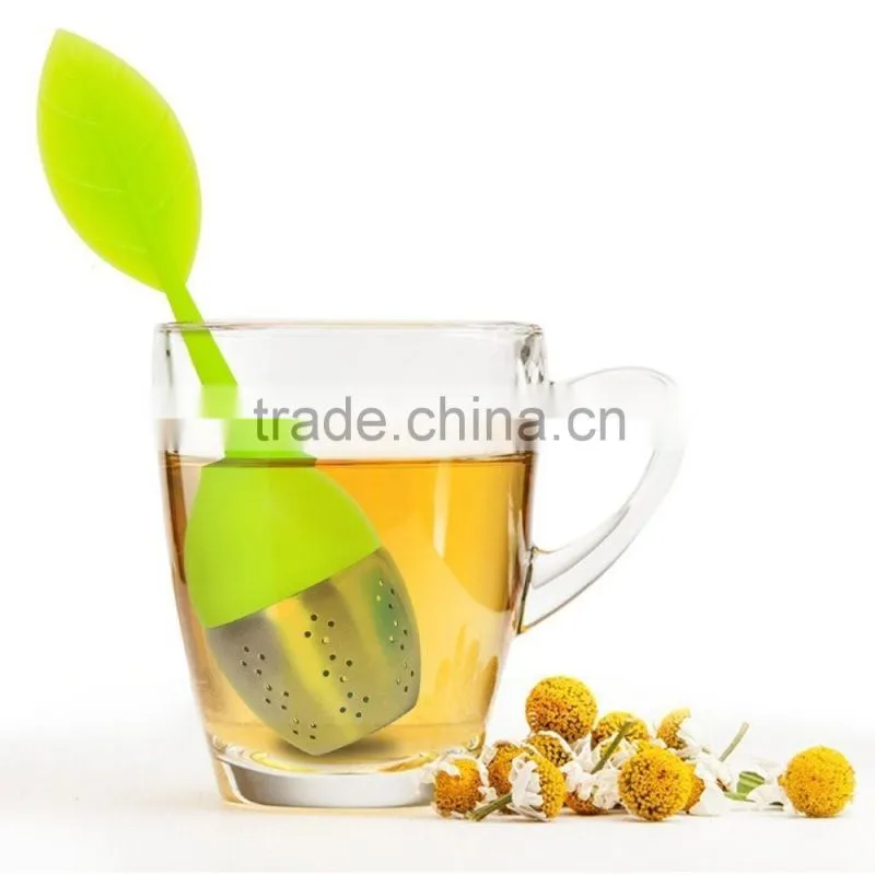 FDA Silcone Loose Leaf Tea Infuser Strainers Filters.