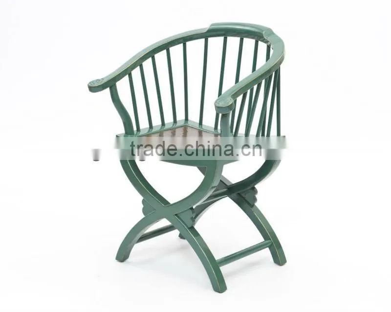 Chinese Reproduction Wooden Arm Chair with matting top