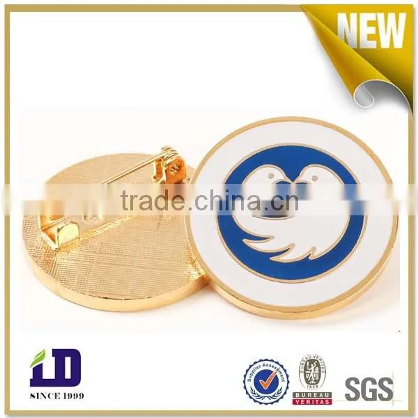 Full color enamel metal logo pin badge