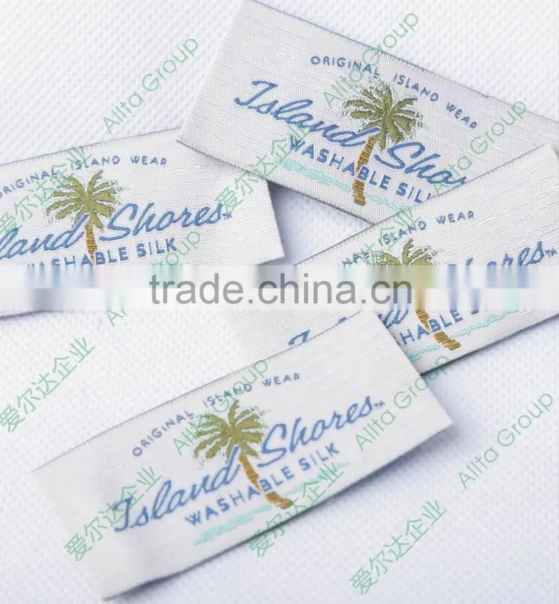 Wholesale custom clothing woven label of high density
