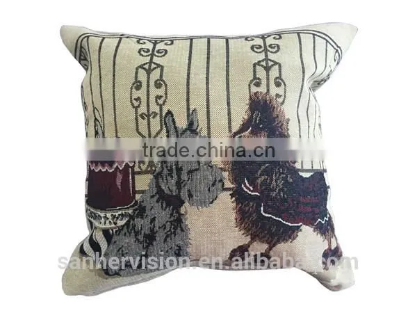 Polyester Printed Animal Cushion Cover