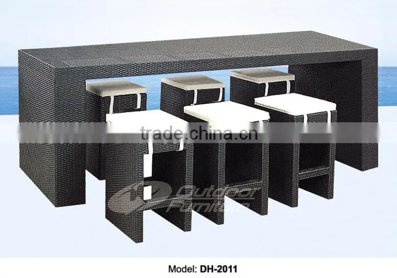 Home Bar Furniture / Outdoor Bar Table / Seaside Wicker Bar Stool