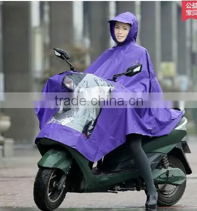 plus size outdoor rain poncho for bike and motocycle wholesale