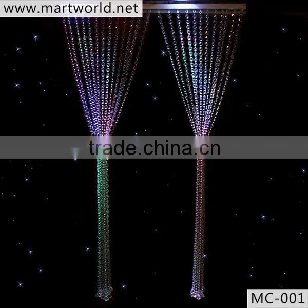 New design Crystal beads curtain for room decoration, bead curtain for wedding occasion decoration party decorate home (MC-001)
