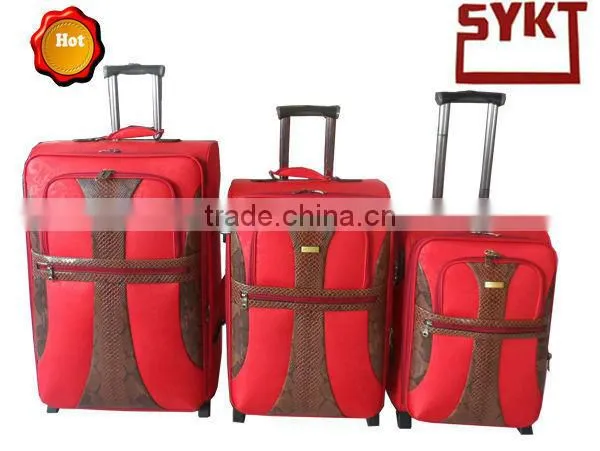 2013 hebei Best vintage cheap red business luggage